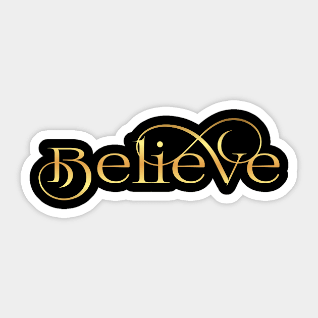 Believe Art Sticker by Shop Ovov